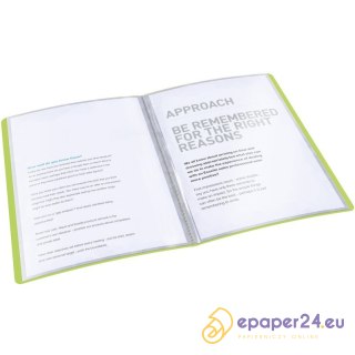 ALBUM OFERTOWY ESSELTE A4/20K ZIELONY