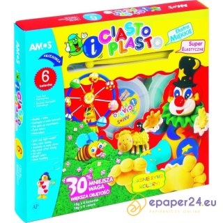 CIASTO-PLASTO AMOS 18g*6 KOLORÓW + AKCESORIA