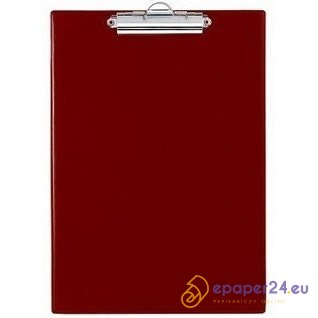 DESKA Z KLIPEM A4 BORDOWA