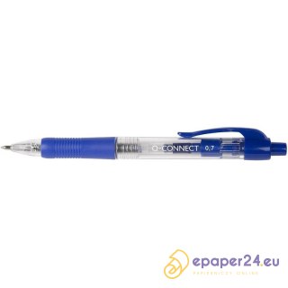 Długopisy Q-Connect 0.7mm niebieskie (10)