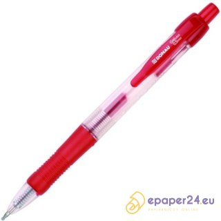 Długopis żelowy Donau Gelclick 0.5mm czerwony