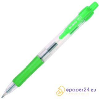 Długopis żelowy Donau Gelclick 0.5mm zielony