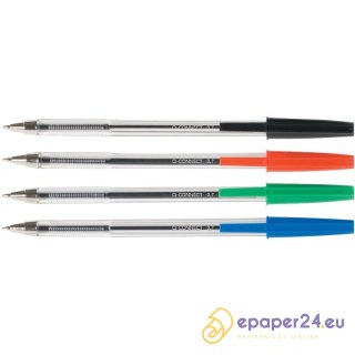 Długopisy Q-Connect 0.7mm czerwone (20)