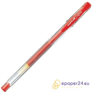 DŁUGOPIS ŻELOWY UNI UM-100 SIGNO CZERWONY