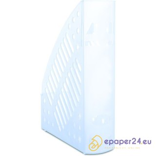 Pojemnik na dokumenty Donau A4/70mm transparentny niebieski