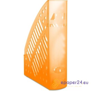 Pojemnik na dokumenty Donau A4/70mm transparentny pomarańczowy