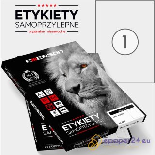 Etykiety Emerson A4 210x297mm białe (100)