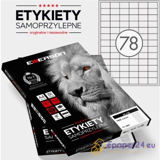 Etykiety Emerson A4 33x22mm białe (100)