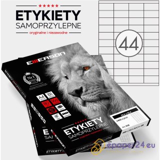 Etykiety Emerson A4 52.5x25.4mm białe (100)