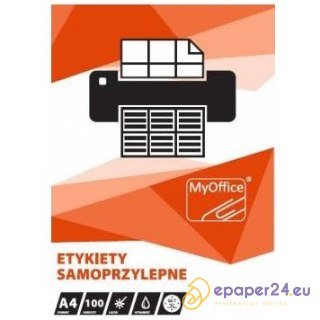 Etykiety MyOffice A4 śr.118mm CD białe (100)