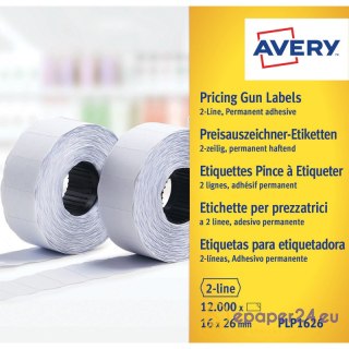 ETYKIETY DO METKOWNICY AVERY 26x16mm TRWAŁE BIAŁE (10)