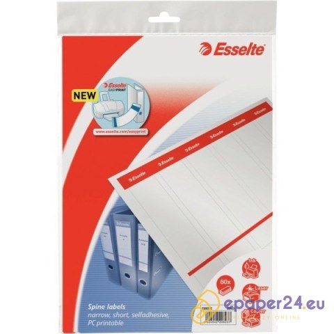 ETYKIETY NA SEGREGATOR ESSELTE 36x192mm SAMOPRZYLEPNE ETYKIETY NA SEGREGATOR ESSELTE 36x192mm SAMOPRZYLEPNE
