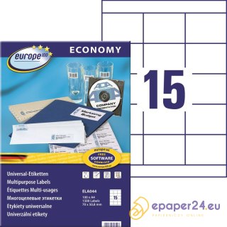 Etykiety Europe100 A4 70x50.8mm białe (100)