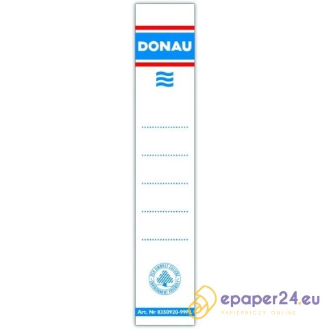 Etykiety na segregator Donau 28x153mm wsuwane (20)