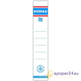 Etykiety na segregator Donau 33x153mm samoprzylepne (20)