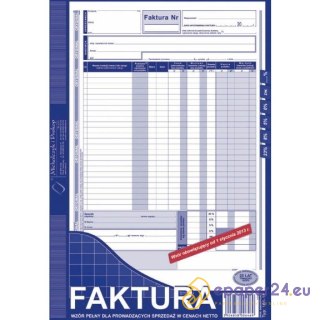 FAKTURA VAT A4 (O+1K)