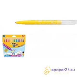 FLAMASTRY BIC KID COULEUR BABY 12 KOLORÓW