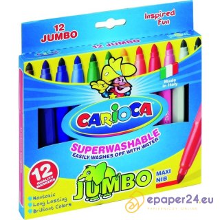 FLAMASTRY CARIOCA JUMBO 12 KOLORÓW