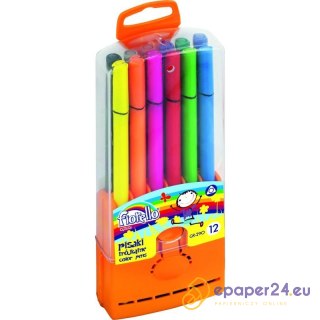 FLAMASTRY TRÓJKĄTNE FIORELLO 12 KOLORÓW