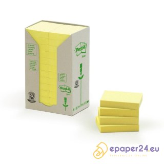 KARTECZKI POST-IT ECO 38x51mm ŻÓŁTE (24x100)