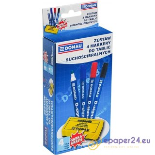 Markery do tablic Donau D-Signer (+czyścik) 4 kolory