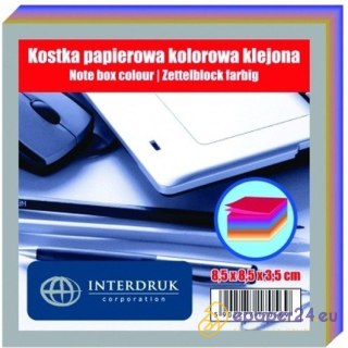 KOSTKA PAPIEROWA 85x85x35mm KLEJONA KOLOR