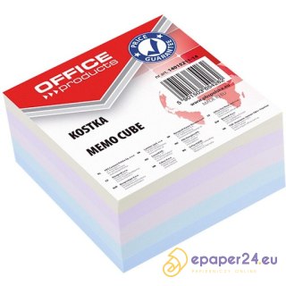 Kostka papierowa Office Products 85x85x40mm klejona kolor