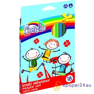 KREDKI OŁÓWKOWE FIORELLO 18 KOLORÓW
