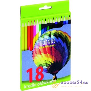 KREDKI OŁÓWKOWE 18 KOLORÓW