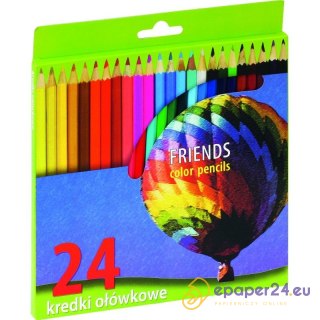 KREDKI OŁÓWKOWE 24 KOLORY