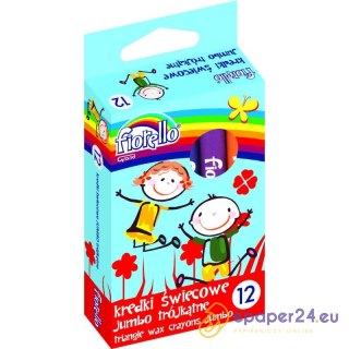 KREDKI ŚWIECOWE FIORELLO JUMBO 12 KOLORÓW