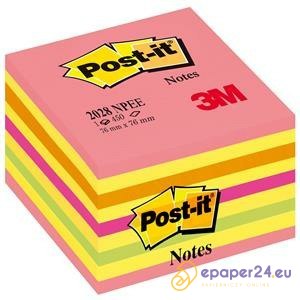Karteczki Post-it 76x76mm (2028-NPEE) cukierkowa różowa (450)