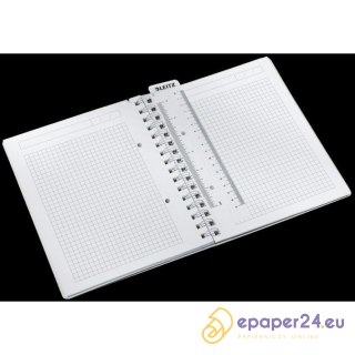 Kołonotatnik Leitz Wow A5/80k kratka niebieski