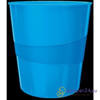 Kosz na śmieci Leitz Wow 15L niebieski