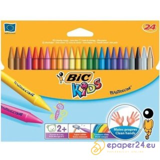 Kredki świecowe BiC Kids Plastidecor 24 kolory