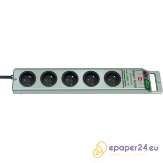 Listwa zasilajaca Bernnenstuhl Supersolid 2.5m/5g srebrna