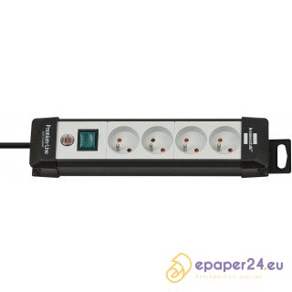 Listwa zasilajaca Bernnenstuhl Premium 1.8m/4g czarna