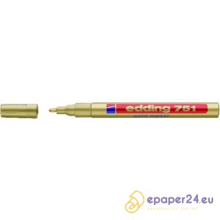 Marker olejowy Edding 751 złoty