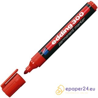 Marker permanentny Edding 300 czerwony