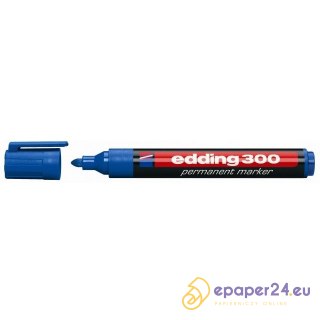 Marker permanentny Edding 300 niebieski
