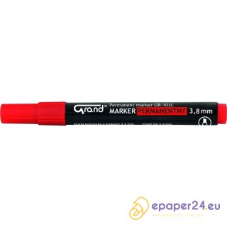 MARKER PERMANENTNY GRAND GR-103C CZERWONY