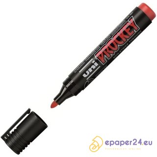 MARKER PERMANENTNY UNI PM-122 CZERWONY