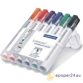 MARKERY DO TABLIC STAEDTLER LUMOCOLOR 6 KOLORÓW