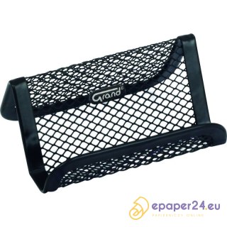 METALOWY STOJAK NA WIZYTÓWKI CZARNY