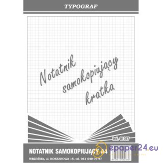 NOTATNIK SAMOKOPIUJĄCY A4 KRATKA