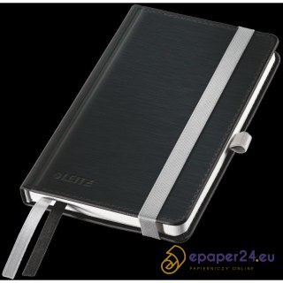 Notatnik Leitz Style A6/80k kratka czarny