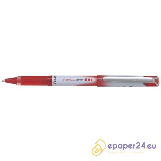 PIÓRO KULKOWE PILOT VBALL GRIP CZERWONE