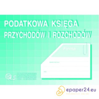 PODATKOWA KSIĘGA PRZYCHODÓW I ROZCHODÓW A4