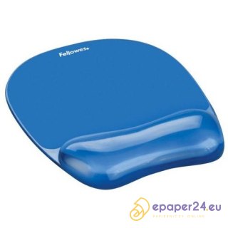 PODKŁADKA ŻELOWA POD MYSZ FELLOWES CRYSTAL NIEBIESKA