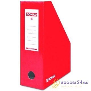 Pojemnik na dokumenty Donau A4/100mm kartonowy czerwony